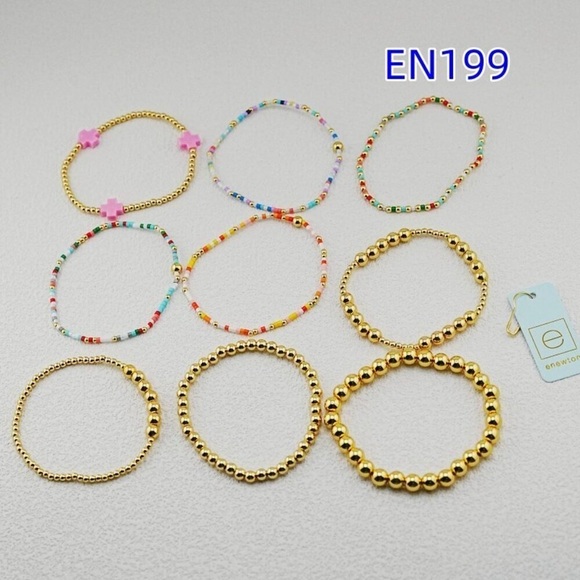 enewton Gold and Pink Beaded Bracelet Set - Picture 6 of 6